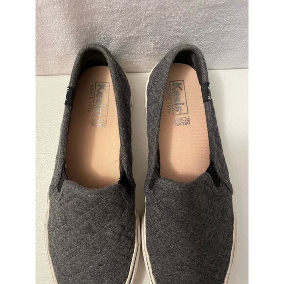 KEDS womens wool slip on sneakers size 6 denim blue color quilted pattern - Picture 5 of 10